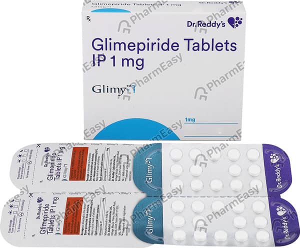Glimy 1mg Strip Of 14 Tablets