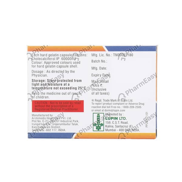 Lupi D3 60k Strip Of 4 Capsules