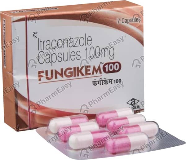 Fungikem 100mg Strip Of 7 Capsules