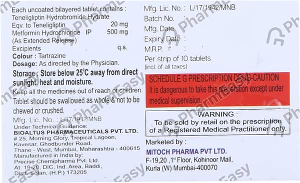 Tenamit M Strip Of 10 Tablets