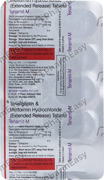 Tenamit M Strip Of 10 Tablets