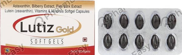 Lutiz Gold Strip Of 10 Capsules