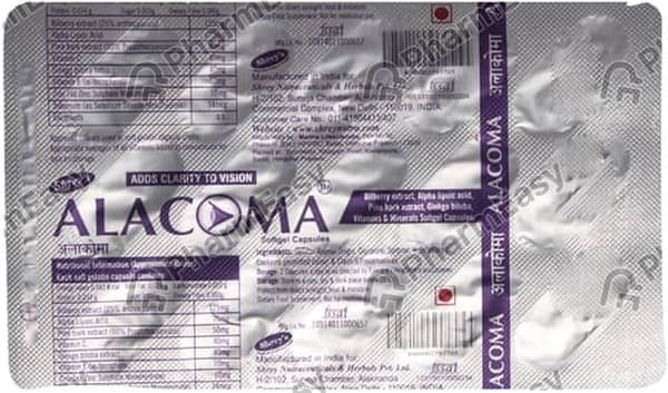 Alacoma Strip Of 15 Capsules