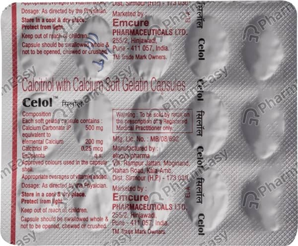 Celol Strip Of 15 Softgel Capsule