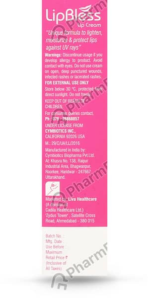 Lipbless Lip Cream | Strawberry Flavour