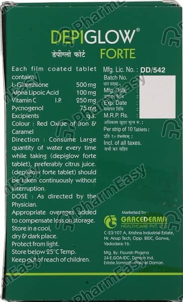 Depiglow Forte Strip Of 10 Tablets