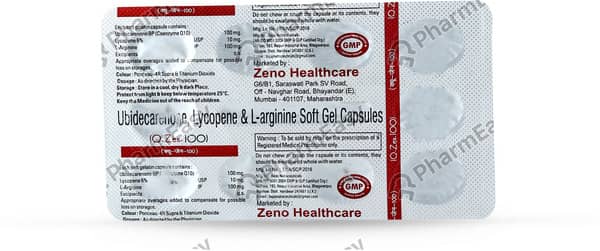 Q Zen 100 Strip Of 10 Softgel Capsules