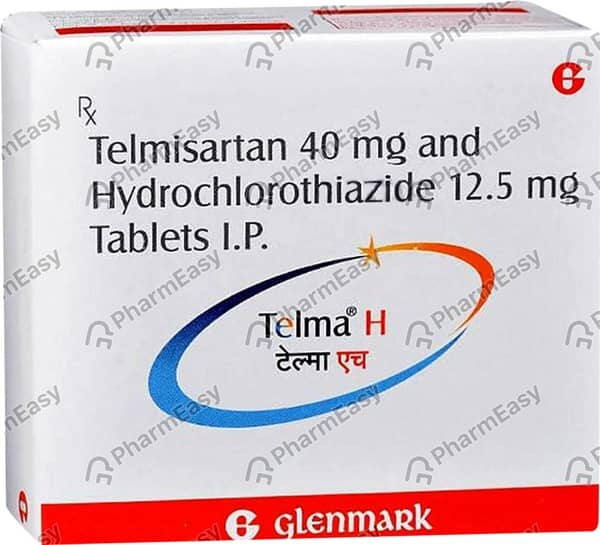 Telma H 40mg Strip Of 30 Tablets