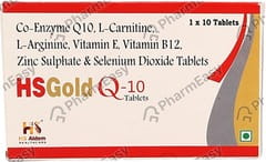 HSGOLD Q10 STRIP OF 10 TABLETS