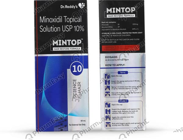 Mintop 10% Bottle Of 60ml Solution