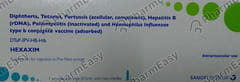 HEXAXIM PRE FILLED SYRIMGE OF 0.5ML SUSPENSION FOR INJECTION