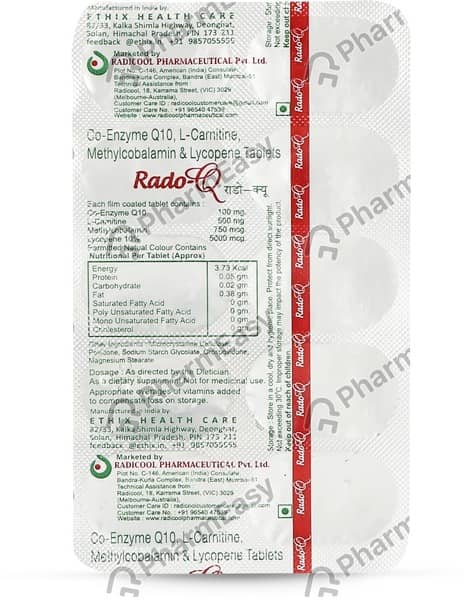 Rado Q Strip Of 10 Tablets