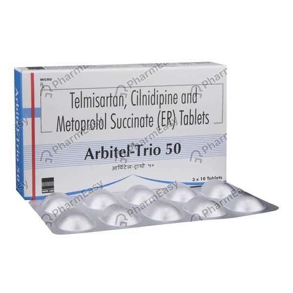 Arbitel Trio 50Mg Strip Of 10 Tablets