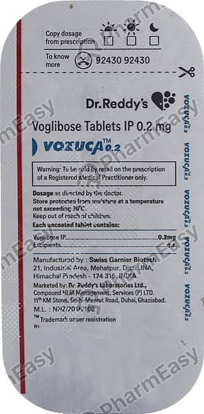 Vozuca 0.2mg Strip Of 14 Tablets