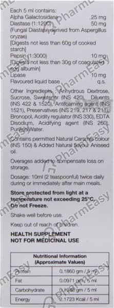 Pankreoflat Bottle Of 100ml Liquid