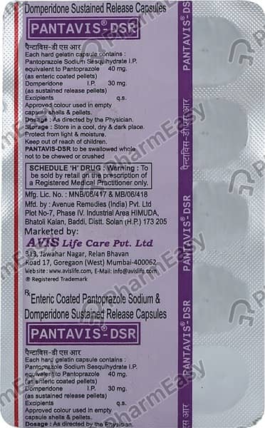 Pantavis Dsr Strip Of 10 Capsules