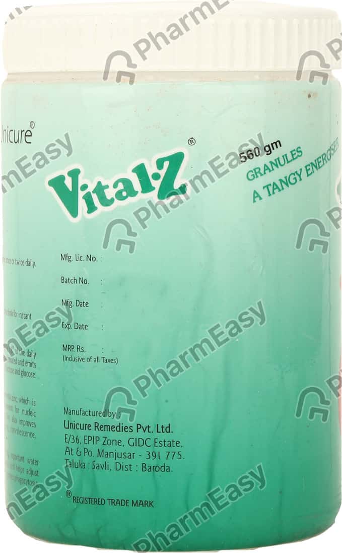Vital Z Bottle Of 560gm Oral Powder Uses, Side Effects, Price & Dosage PharmEasy
