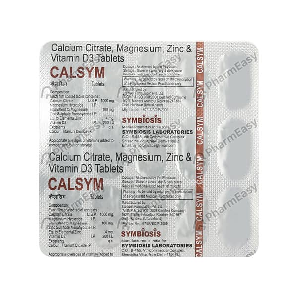 Calsym Strip Of 15 Tablets