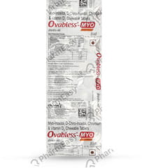 Ovabless Myo Orange Flavour Strip Of 10 Chewable Tablets