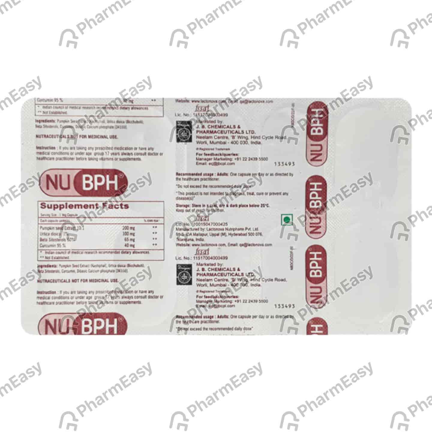 Nu Bph Strip Of 10 Capsules