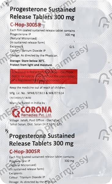 C Hop Sr 300mg Strip Of 10 Tablets