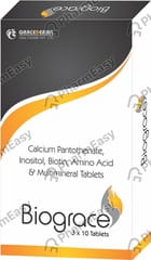 BIOGRACE STRIP OF 10 TABLETS