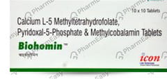 BIOHOMIN STRIP OF 10 TABLETS