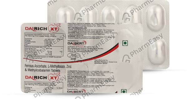 Dalrich Xt Strip Of 10 Tablets