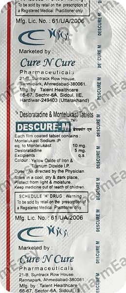 Descure M Strip Of 10 Tablets