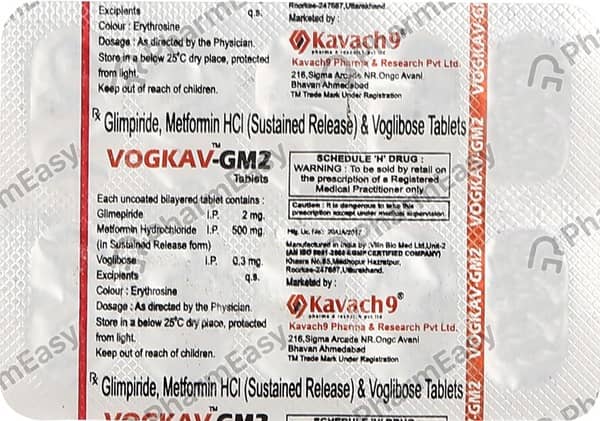 Vogkav Gm2 Strip Of 10 Tablets