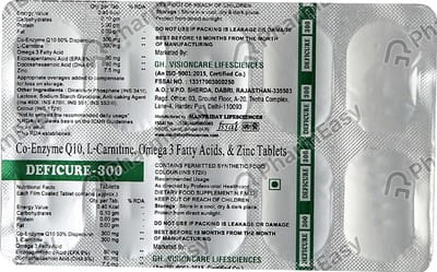 Deficure 300 Strip Of 10 Tablets
