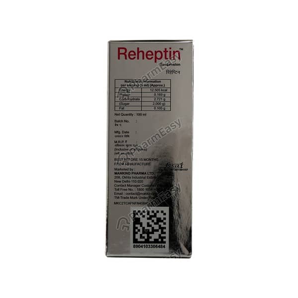 Reheptin Mango Flavour Bottle Of 100Ml Suspension