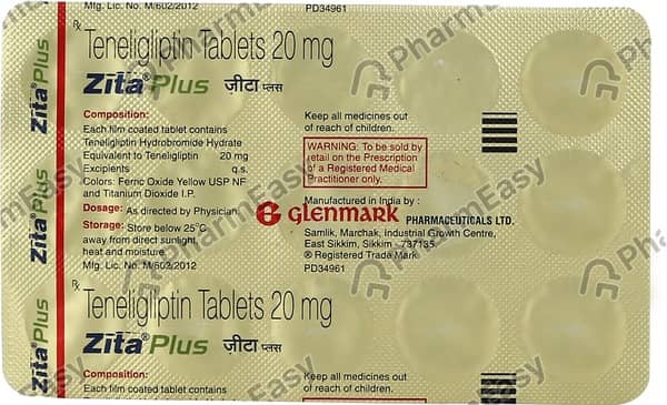 ज़ीटा प्लस 20एमजी की स्ट्रिप 15 टैबलेट्स