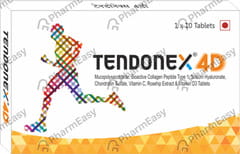 TENDONEX 4D STRIP OF 10 TABLETS