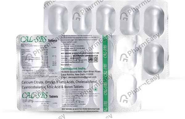Cal Sbs Strip Of 10 Tablets