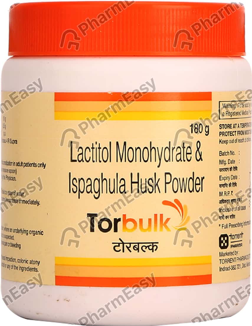 Torbulk Bottle Of 180gm Oral Powder Uses, Side Effects, Price & Dosage
