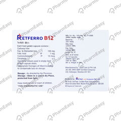 RETFERRO B12 STRIP OF 10 CAPSULES