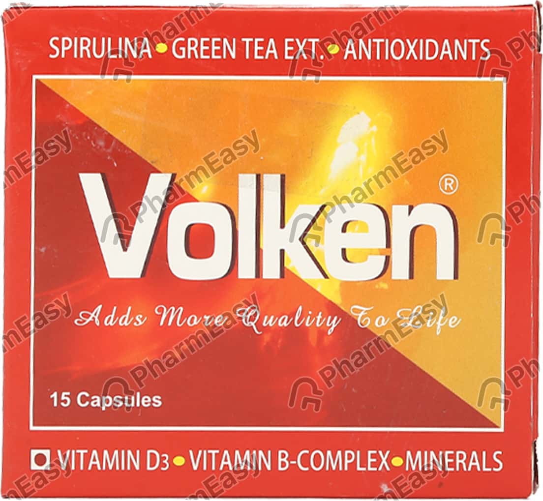 Buy Volken Strip Of 15 Capsules Online at Flat 15% OFF | PharmEasy