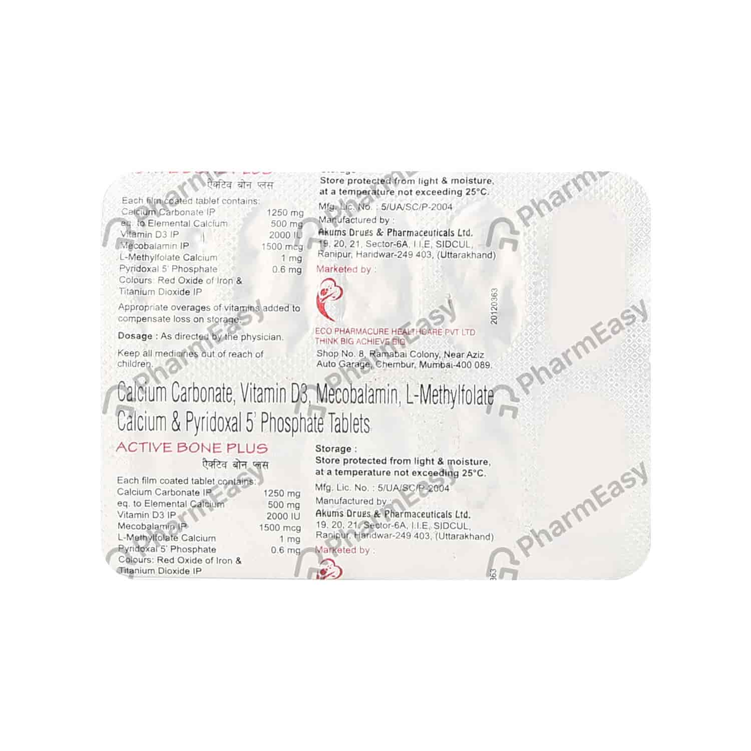 Bonev Tab Buy Active Bone Plus Tab 10'S Online at flat 15% off | PharmEasy