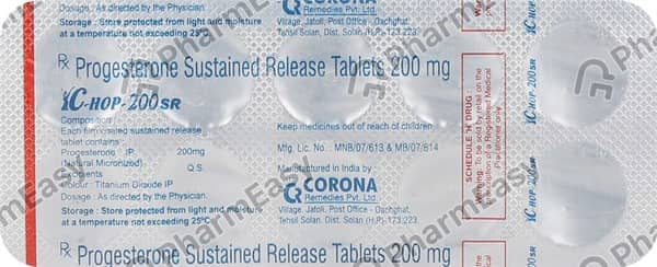 C Hop Sr 200Mg Strip Of 10 Tablets
