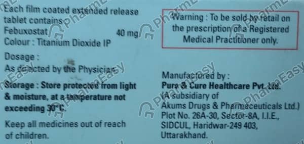 Goutfree 40 Strip Of 10 Tablets