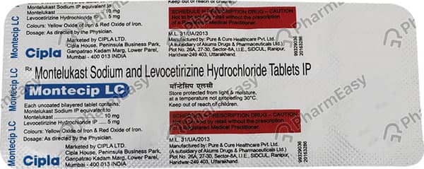 Montecip Lc Strip Of 10 Tablets