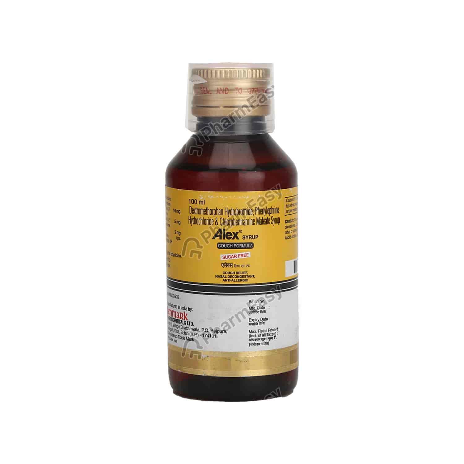 Buy Alex Sf Cough Formula Syp 100ml Online at flat 15 off PharmEasy