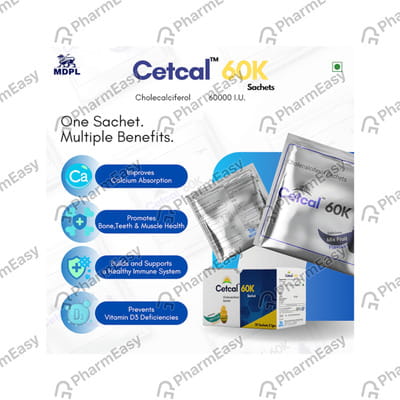 Cetcal 60k Sachet Mix Fruit Flavour 1gm