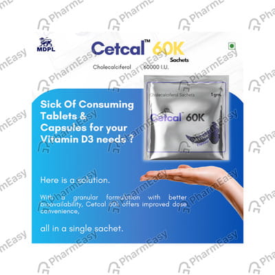 Cetcal 60k Sachet Mix Fruit Flavour 1gm