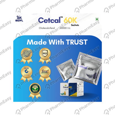 Cetcal 60k Sachet Mix Fruit Flavour 1gm