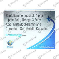 BENFOMEGA STRIP OF 10 SOFTGEL CAPSULES