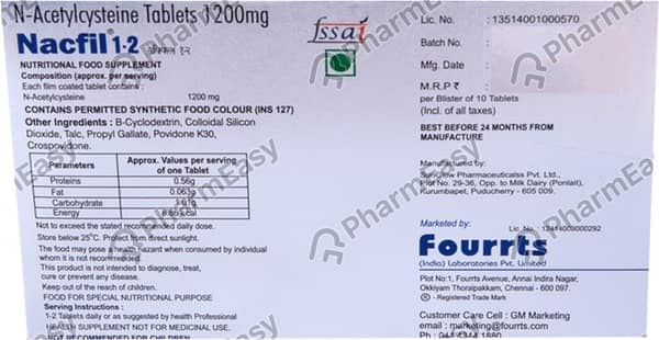 Nacfil 1200 Strip Of 10 Tablets