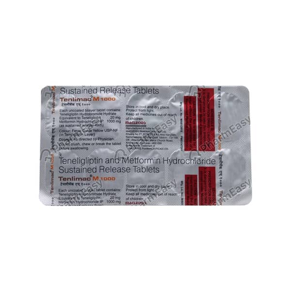 Tenlimac M 1000 Strip Of 10 Tablets