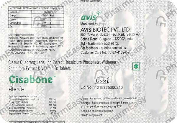 Cisabone Strip Of 10 Tablets